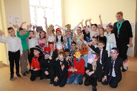 Purim celebration at ORT Educational Complex, Kiev